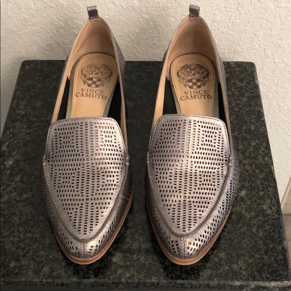 Vince Camuto Silver Flats